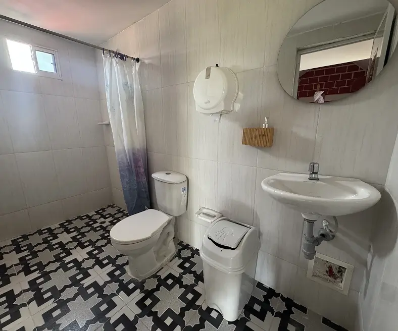 Female 6-Person Dorm With AC Inside Bathroom View