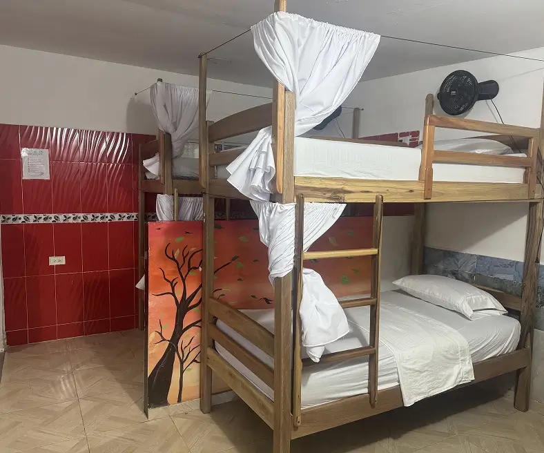 Mixed 8-Person Dorm With AC Inside Front View